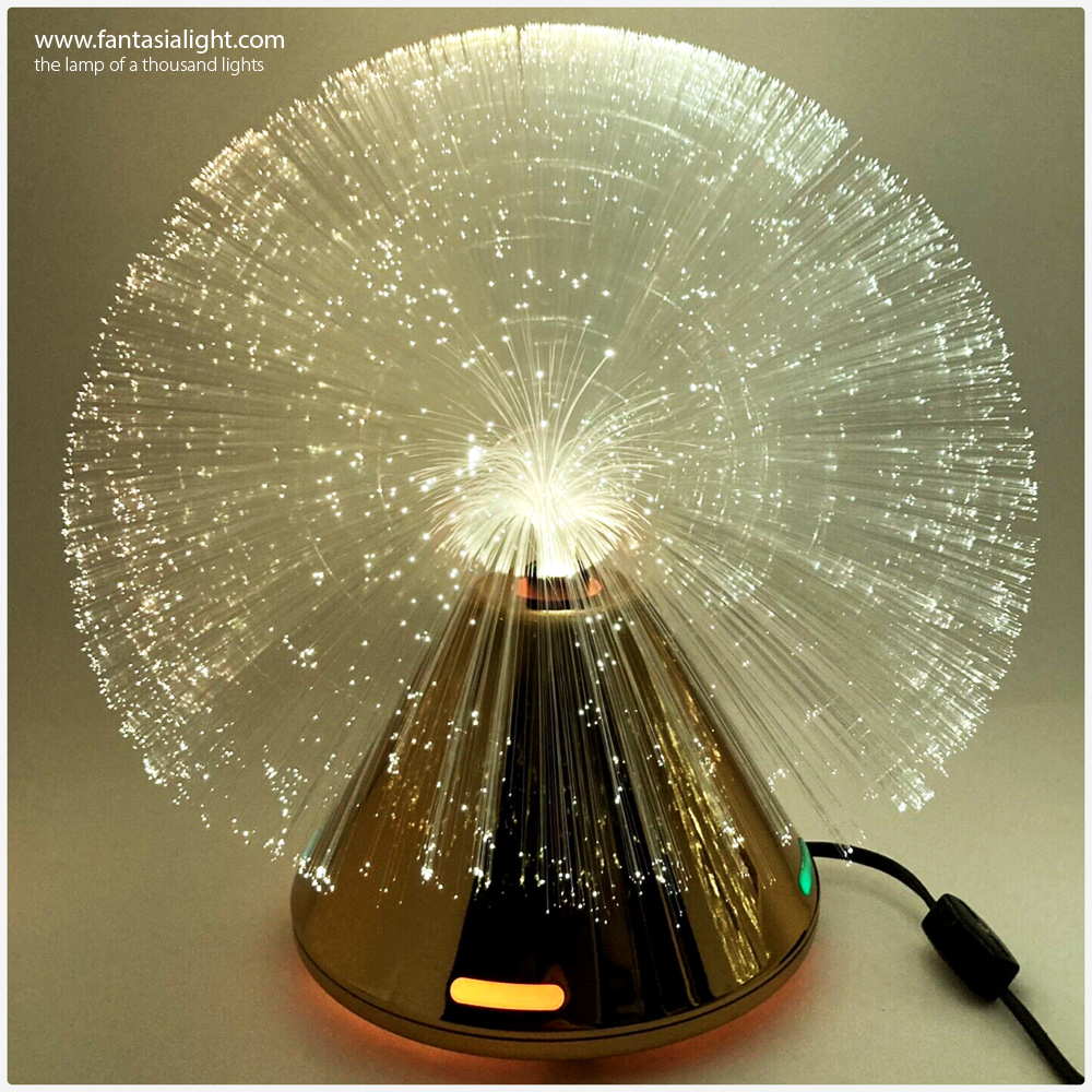 Fantasia Saturn - Model 2050 Cone shaped base with colorful illuminated segments on the base. Model below produced by Vicon. Images are kind courtesy of Pieter Willems.